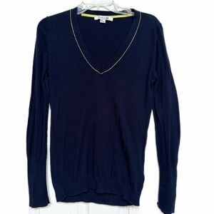 Forever 21 Lightweight Navy V-Neck Sweater – Size M